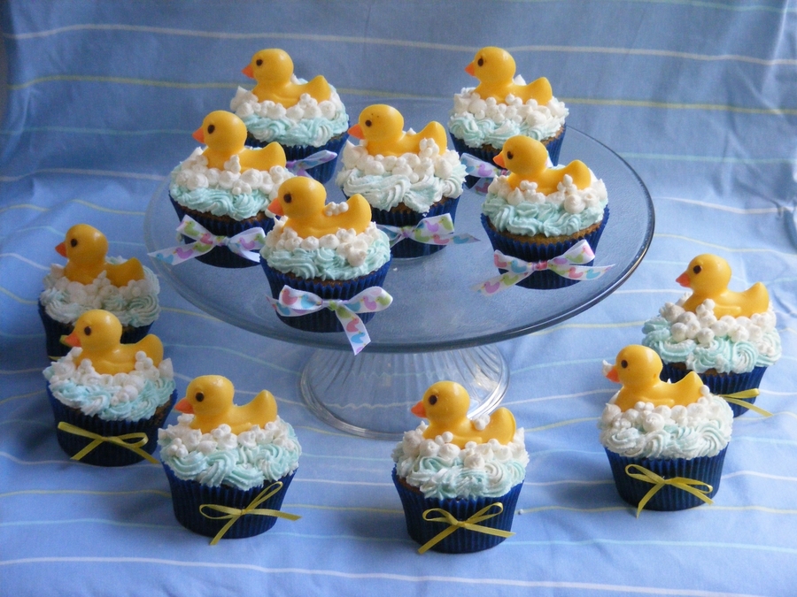 Duck Baby Shower Cupcakes