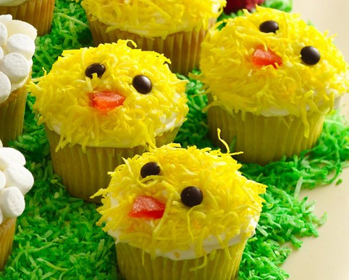 Easter Chick Cupcakes