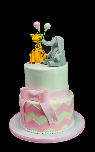 7 Photos of Elephant And Giraffe Baby Shower Sheet Cakes