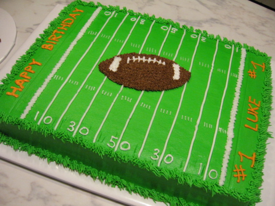 Football Field Birthday Cake