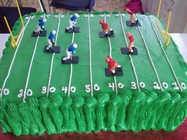 Football Field Birthday Cake