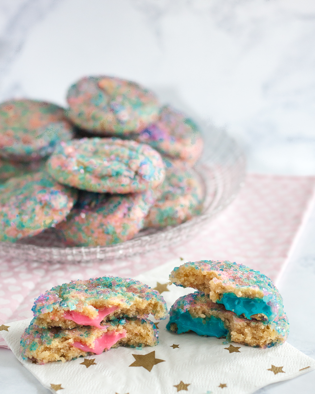 Gender Reveal Cake and Cookies