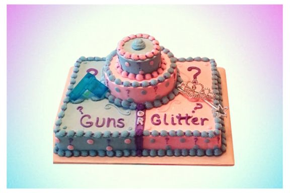 Gender Reveal Cake