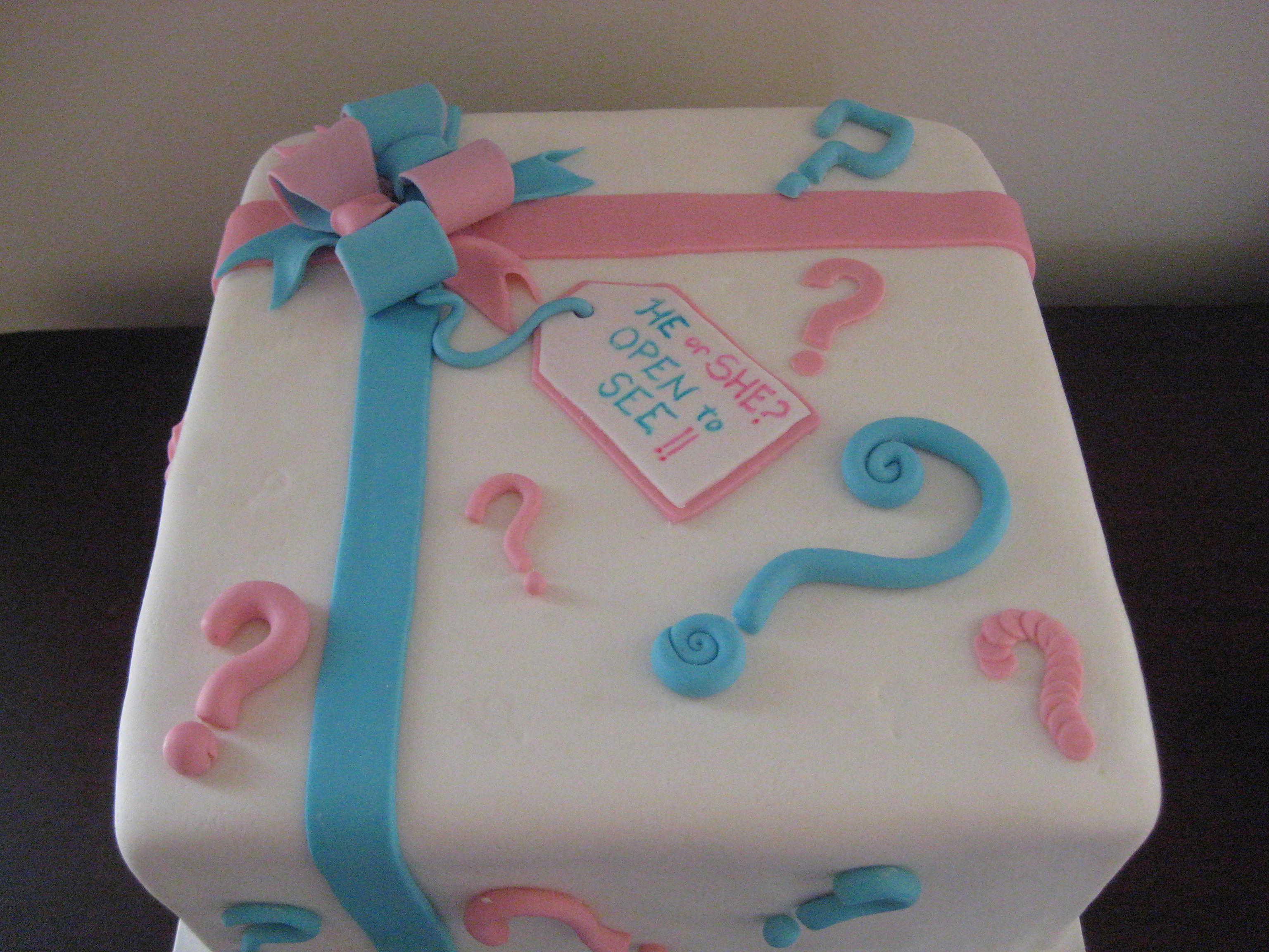 Gender Reveal Cake