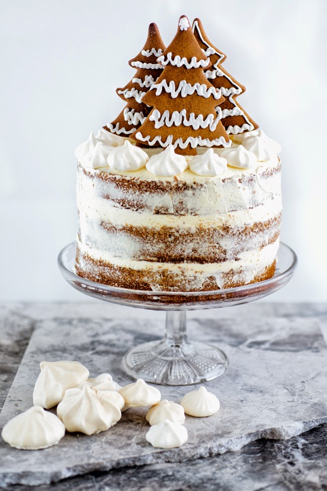 Gingerbread Cake with Cream Cheese Frosting