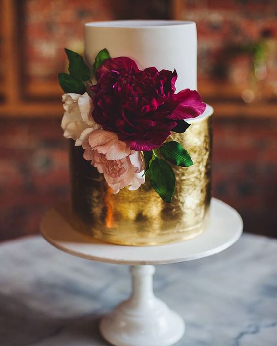 Gold Wedding Cake Topper