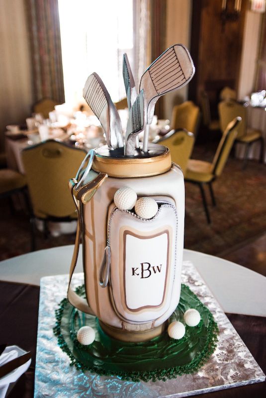 7 Photos of Golf Wedding Groom's Cakes