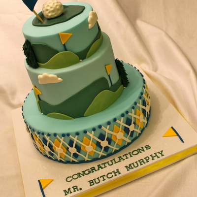 Golf Retirement Cake