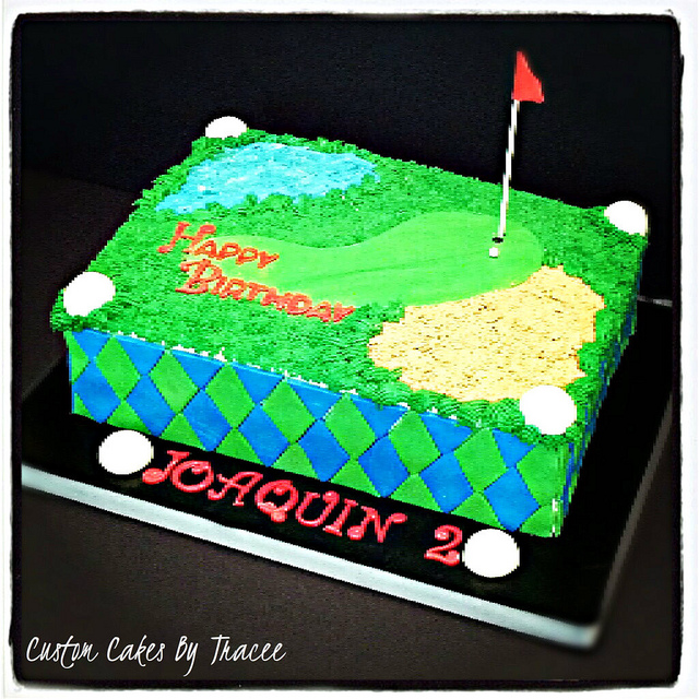 Golf Sheet Cake Ideas