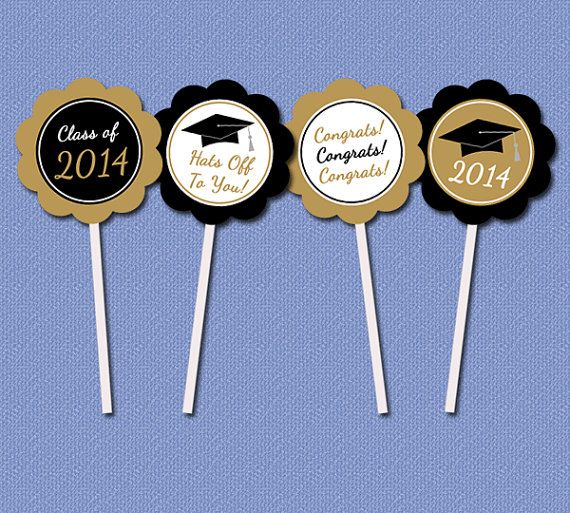 Graduation Cupcake Toppers
