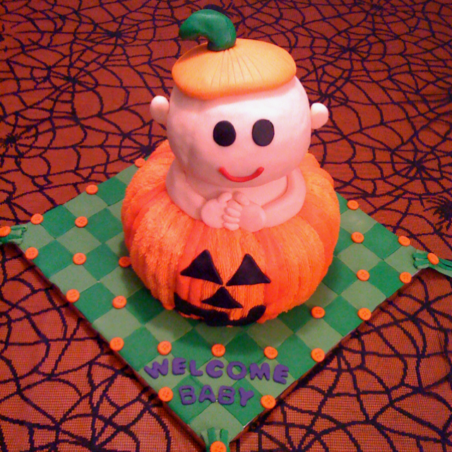 Halloween Baby Shower Cake