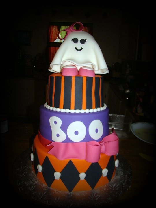 Halloween Baby Shower Cake