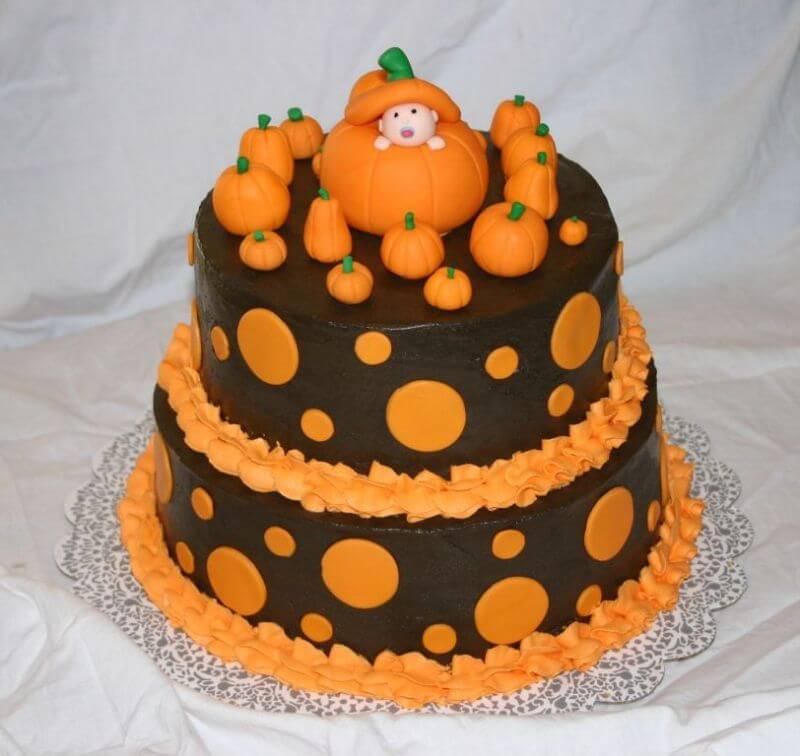 12 Photos of Halloween Themed Baby Shower Cakes