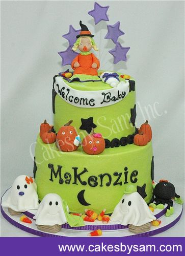 Halloween Themed Baby Shower Cake