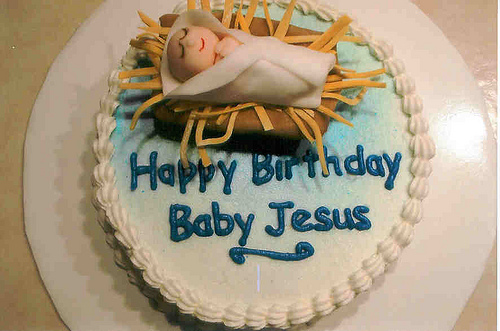 Happy Birthday Baby Jesus Cake