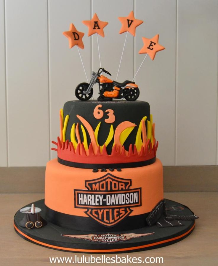 Harley-Davidson Birthday Cake