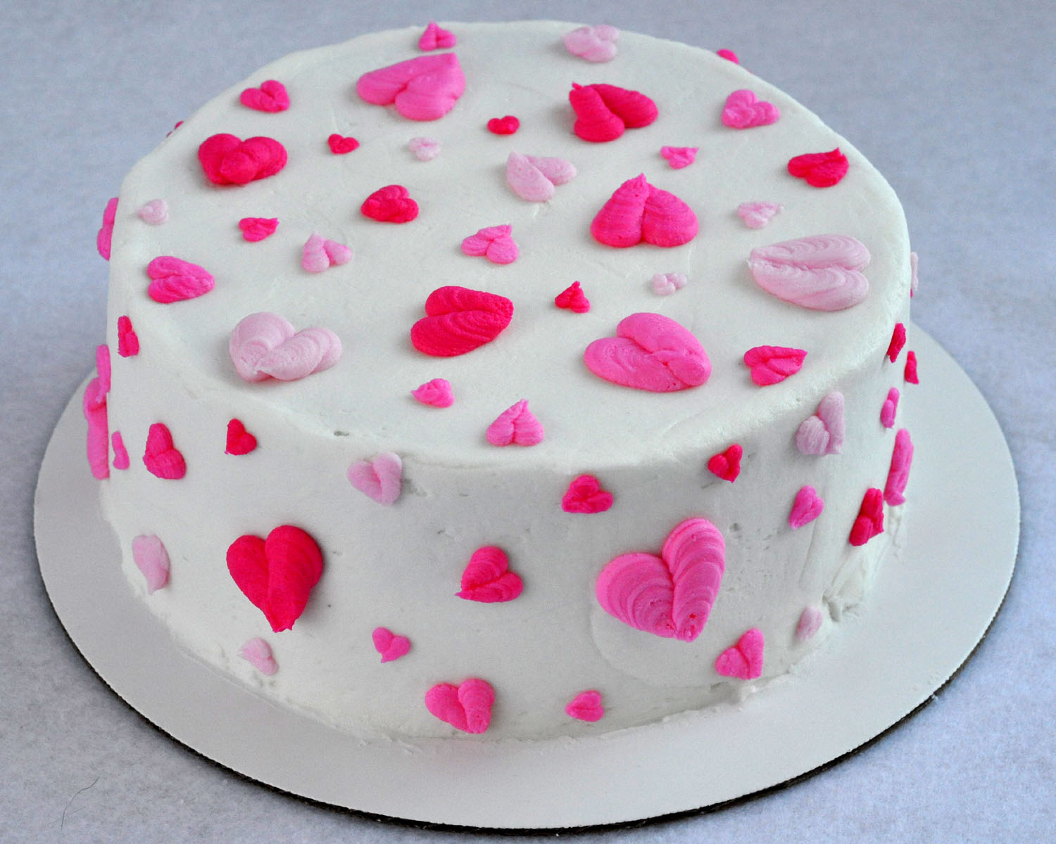 Heart Valentine Cakes Ideas Buttercream