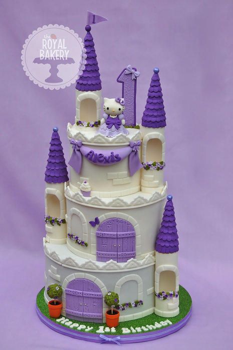 Hello Kitty Castle Cake