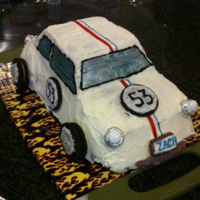 Herbie the Love Bug Birthday Cake