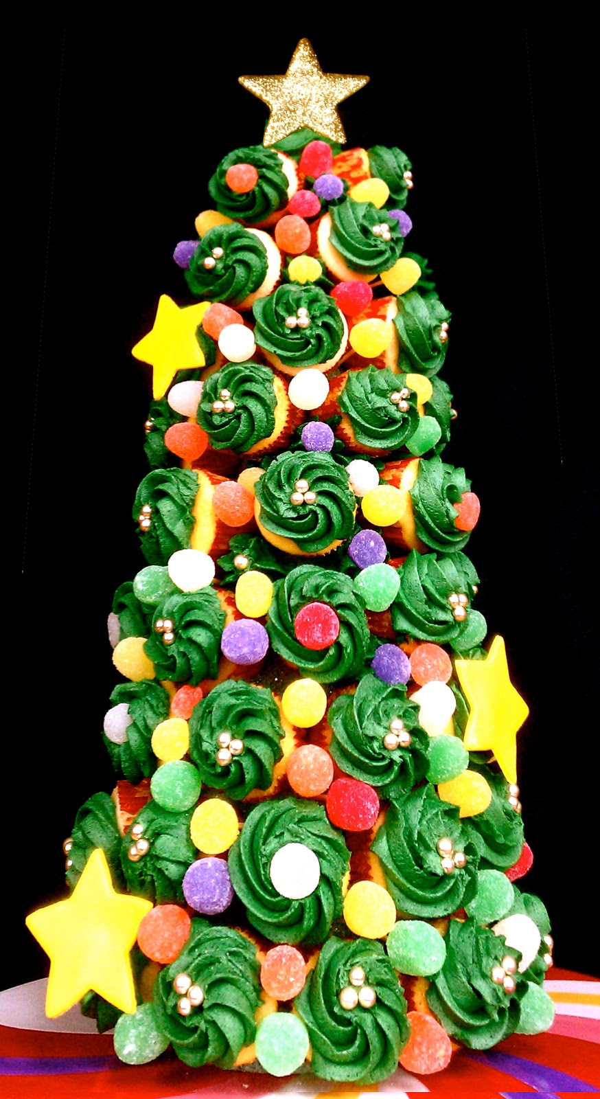 Holiday Cupcake Tree