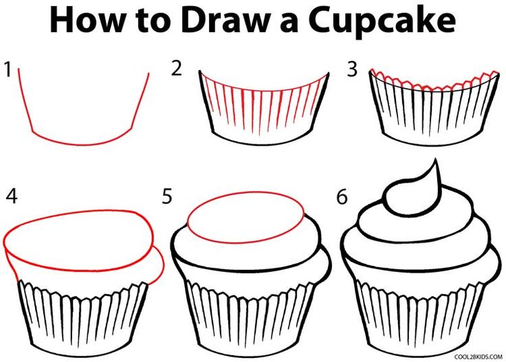 How to Draw a Cupcake Step by Step Easy