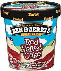 Ice Cream Ben and Jerry's Red Velvet Cake