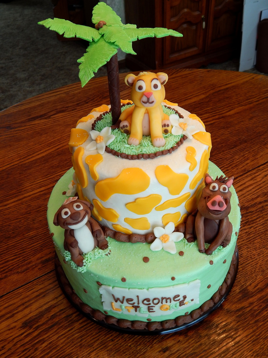 Lion King Baby Shower Cake