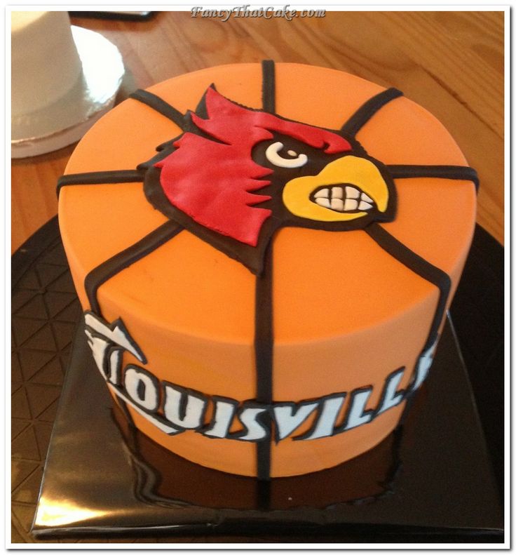 Louisville Cardinal Basketball Birthday Cake