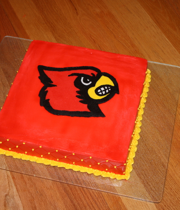 Louisville Cardinals Birthday Cake