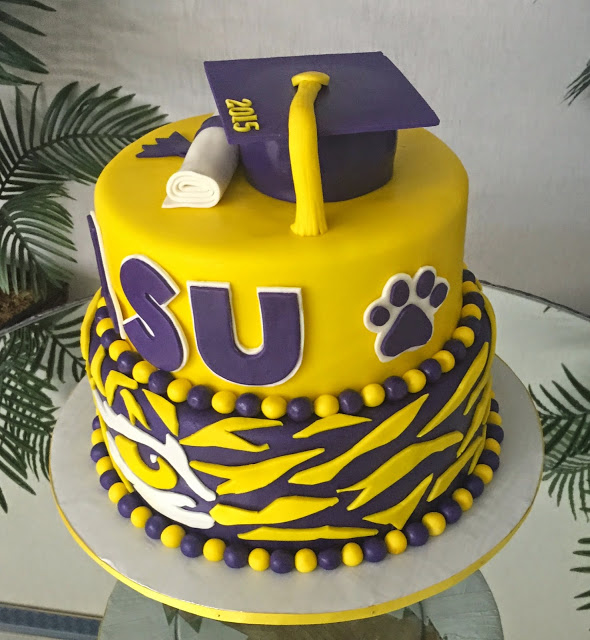 LSU Graduation Cake