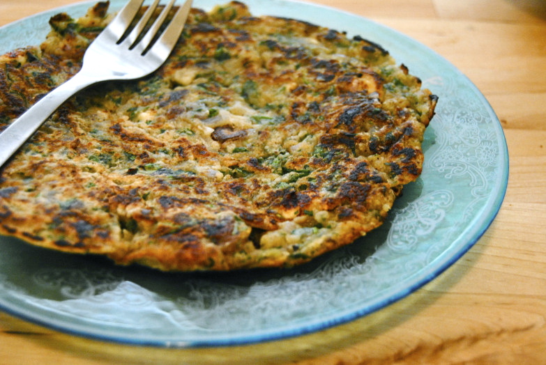 Mediterranean Chickpea Flour Pancake