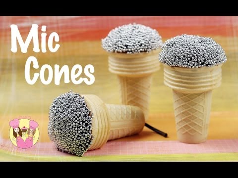 Microphone Ice Cream Cone Cupcakes