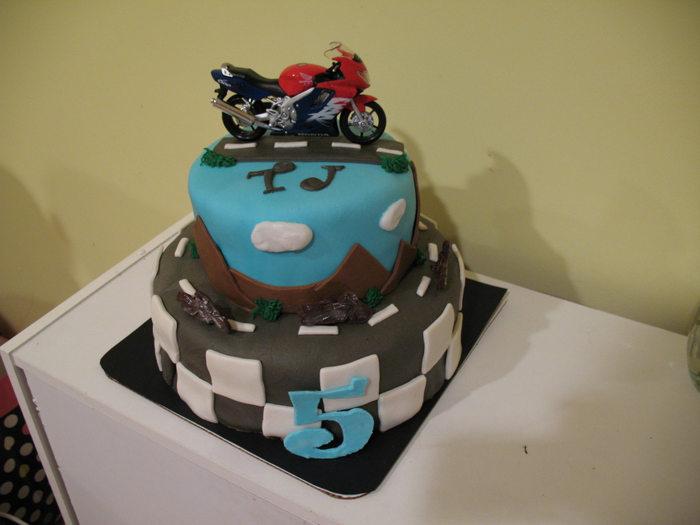 Motorcycle Birthday Cake