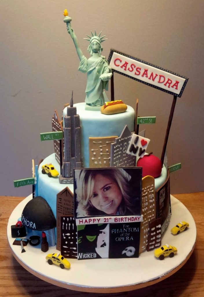 New York Themed Birthday Cake