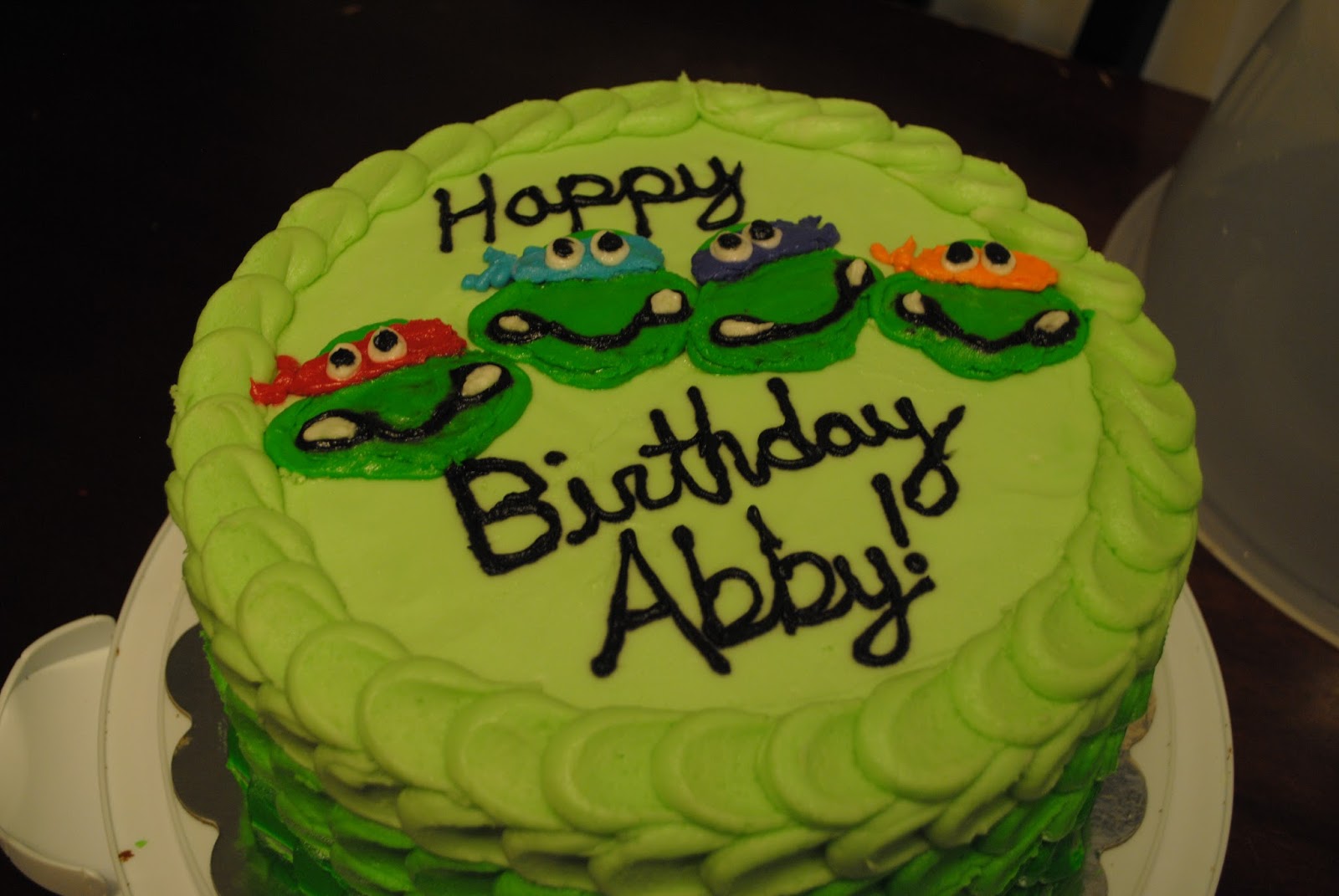 Ninja Turtle Birthday Cake