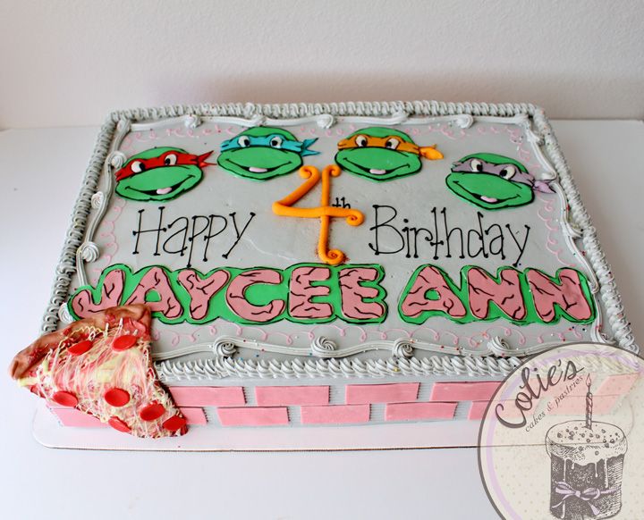 Ninja Turtle Birthday Cake