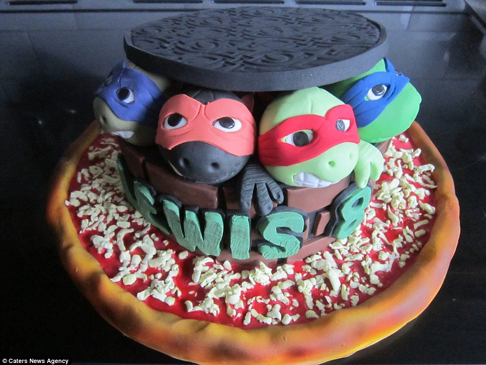 Ninja Turtle Birthday Cake