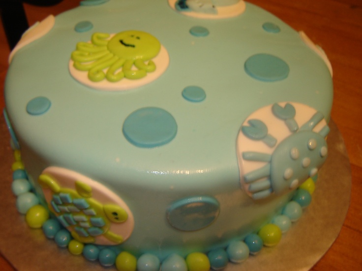 Ocean Theme Baby Shower Cake