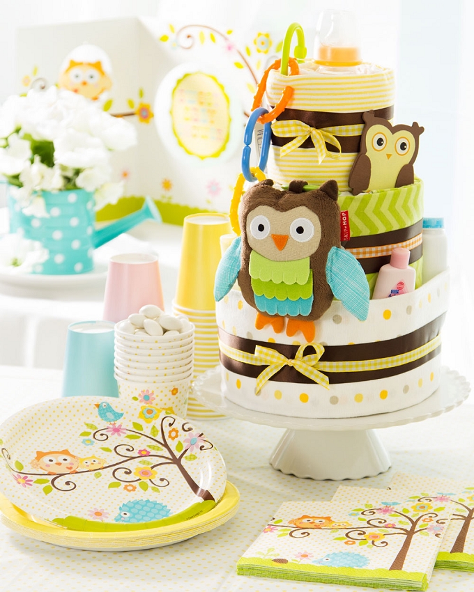 Our Owl Diaper Cake