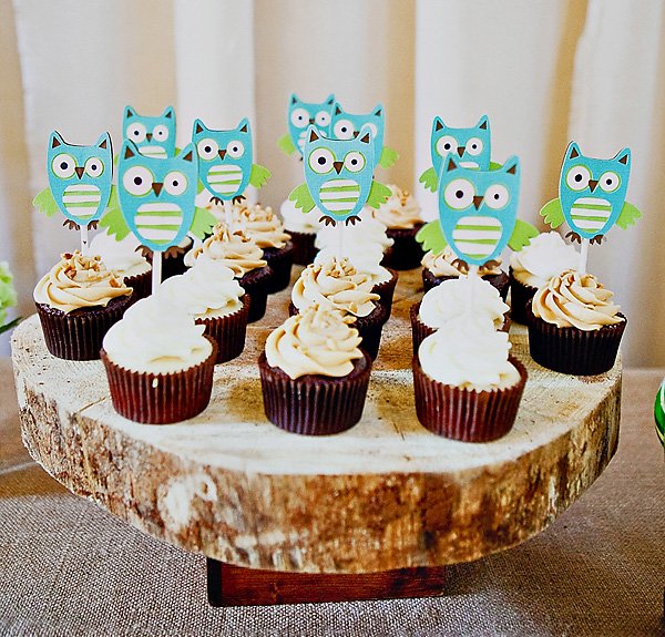 11 Photos of Rustic Baby Shower Cupcakes