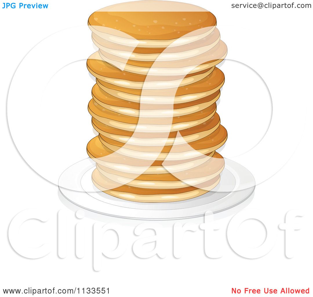 Pancake Stack Cartoon