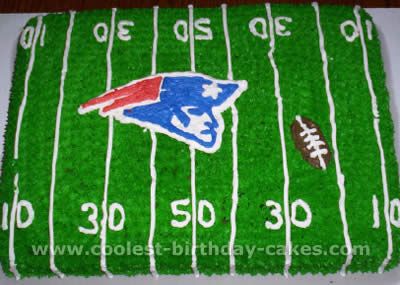 Patriots Football Field Cake