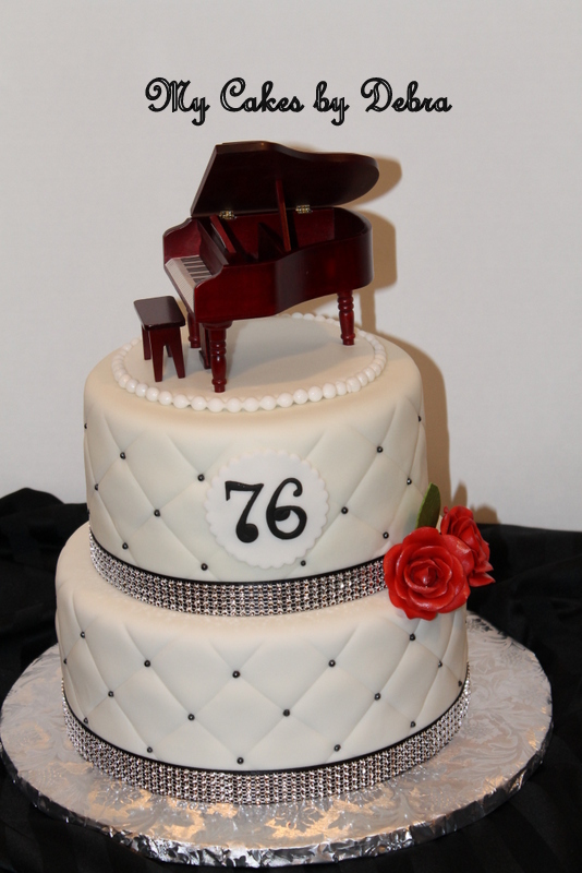 Piano Theme Birthday Cake