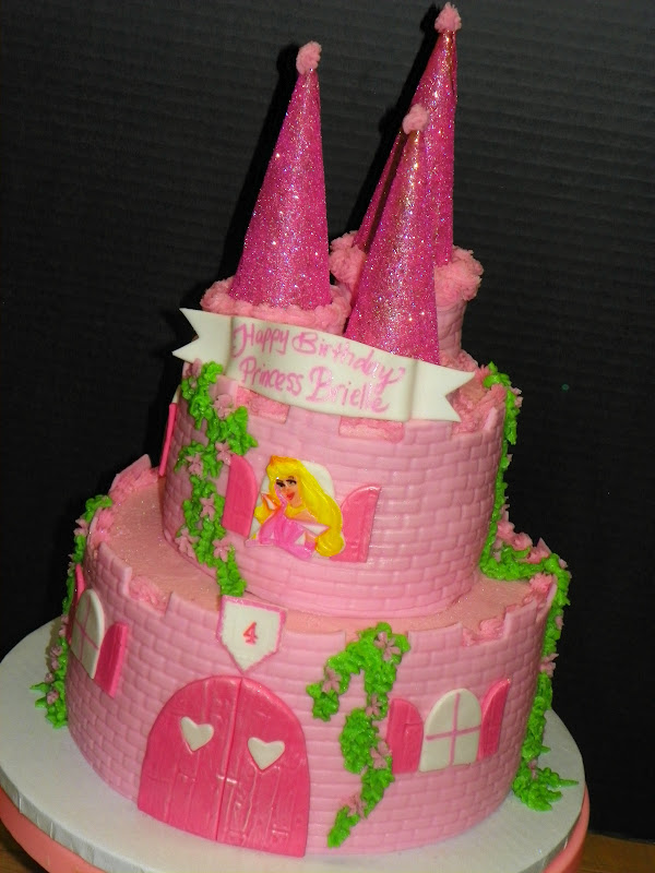 Pink Princess Castle Cake