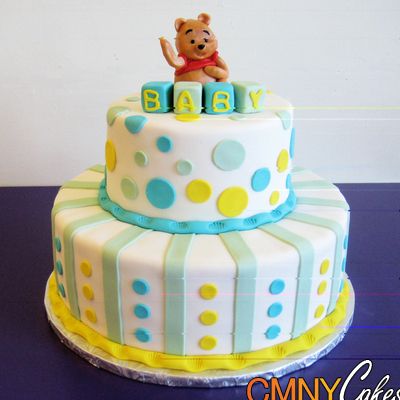 Pooh Baby Shower Cake