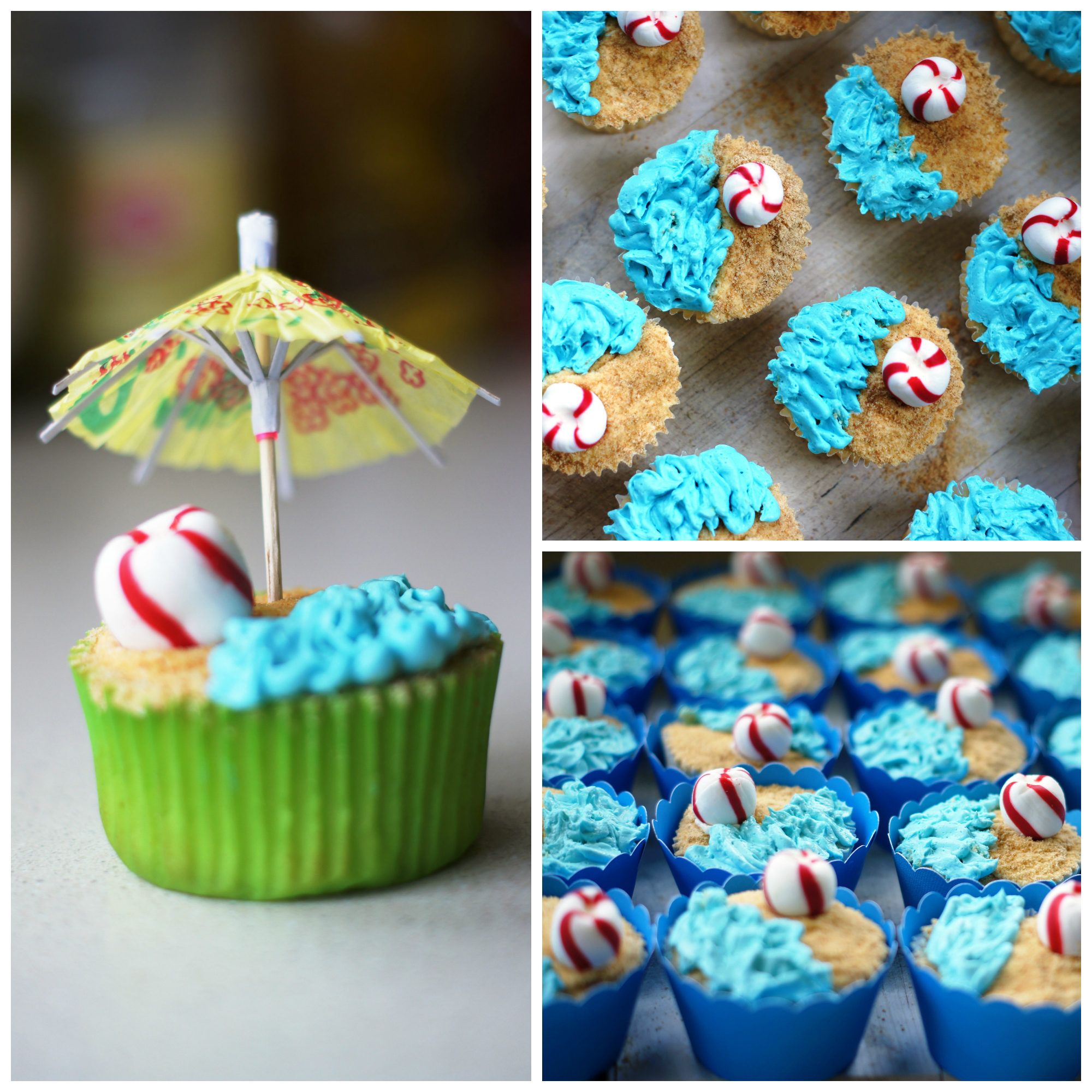 Pool Party Cupcakes