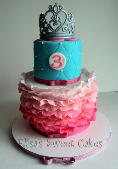 Princess Birthday Cake Ruffles