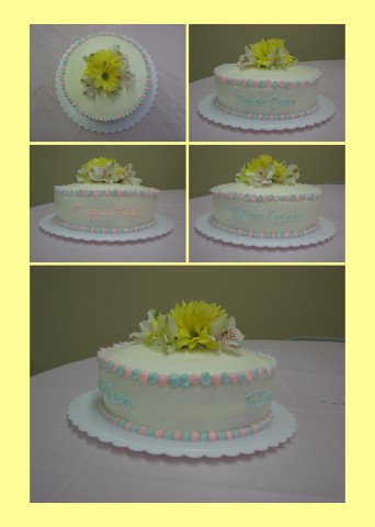 Round Baby Shower Cakes