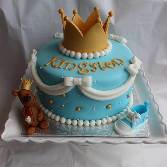 Royal Prince Baby Shower Cake