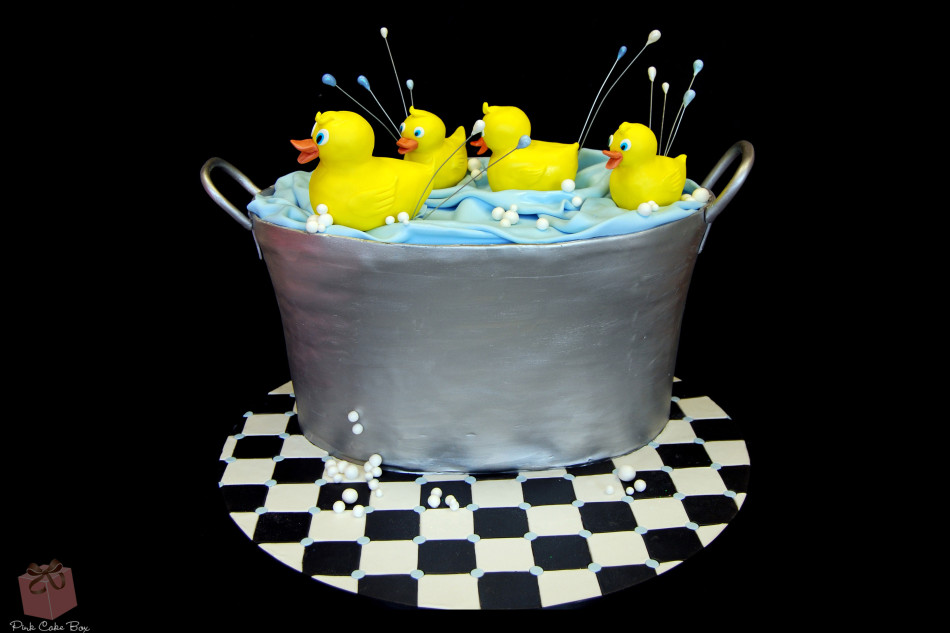 Rubber Duck Baby Shower Cake